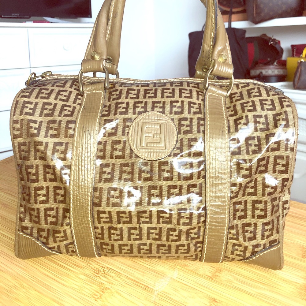 Fendi Monogram Zucca Boston